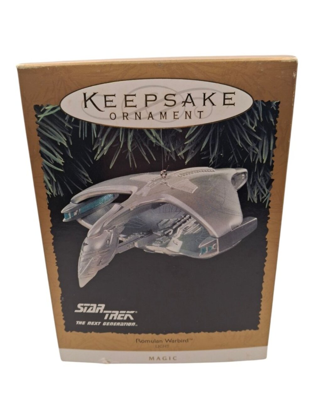 1995 Hallmark Star Trek TNG Romulan Warbird Lighted Ornament